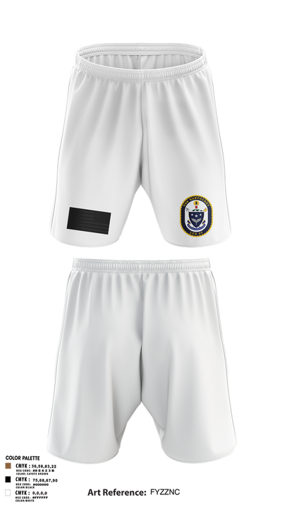 USS NANTUCKET LCS 27 Athletic Shorts With Pockets - 2