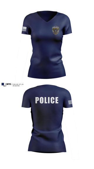 Womens Short Sleeve Vneck Shirt, Lycoming Regional Police Department, Police, Teamtime, Team time, sublimation, custom sports apparel, team uniforms, spirit wear, spiritwear, sports uniforms, custom shirts, team store, custom team store, fundraiser sports, apparel fundraiser