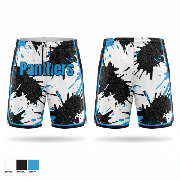 Athletic Shorts With Pockets, Panthers, Track & Field, Teamtime, Team time, sublimation, custom sports apparel, team uniforms, spirit wear, spiritwear, sports uniforms, custom shirts, team store, custom team store, fundraiser sports, apparel fundraiser
