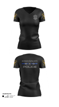 Cincinnati Police Canine Unit 49212857 Women's Short Sleeve V-neck Shirt - 21