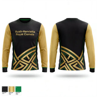 Long Sleeve Performance Shirt, Rush-Henrietta Royal Comets, Women's Lacrosse, Teamtime, Team time, sublimation, custom sports apparel, team uniforms, spirit wear, spiritwear, sports uniforms, custom shirts, team store, custom team store, fundraiser sports, apparel fundraiser