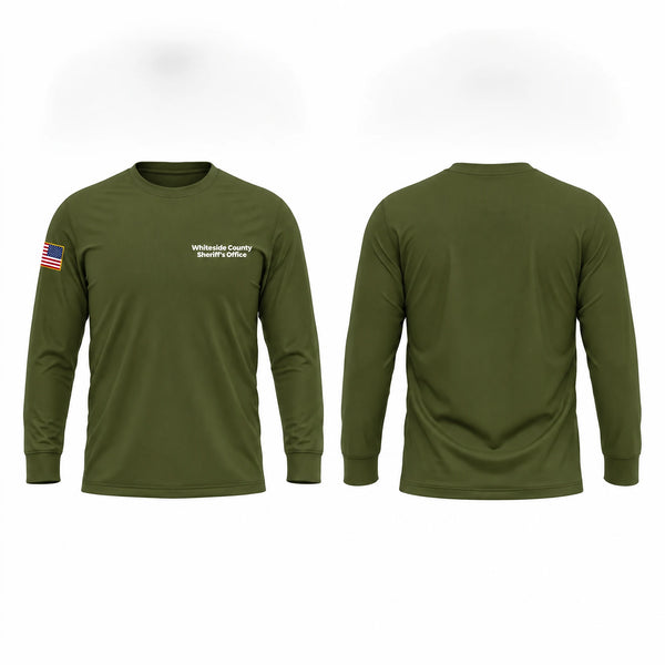 Long Sleeve Performance Shirt, Whiteside County Sheriff's Office, Police, Teamtime, Team time, sublimation, custom sports apparel, team uniforms, spirit wear, spiritwear, sports uniforms, custom shirts, team store, custom team store, fundraiser sports, apparel fundraiser