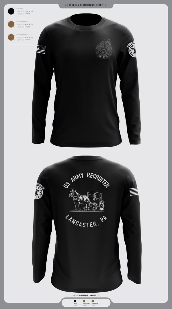 Long Sleeve Performance Shirt, LANCASTE, PA RECRUITING, , Teamtime, Team time, sublimation, custom sports apparel, team uniforms, spirit wear, spiritwear, sports uniforms, custom shirts, team store, custom team store, fundraiser sports, apparel fundraiser