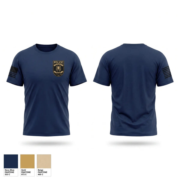 Old School Cotton Feel Shirt, Lincolnton Police Department, Police, Teamtime, Team time, sublimation, custom sports apparel, team uniforms, spirit wear, spiritwear, sports uniforms, custom shirts, team store, custom team store, fundraiser sports, apparel fundraiser