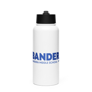 Bandera Bulldogs Volleyball 51145636 Stainless Steel Water Bottle with a Straw Lid