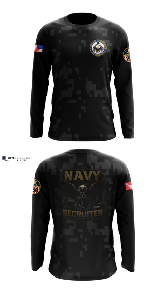 Long Sleeve Performance Shirt, NRS CLARKSVILLE, Navy, Teamtime, Team time, sublimation, custom sports apparel, team uniforms, spirit wear, spiritwear, sports uniforms, custom shirts, team store, custom team store, fundraiser sports, apparel fundraiser