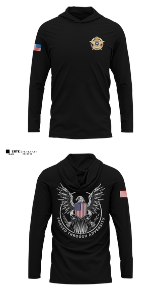 Long Sleeve Hooded Sun Shirt, DeKalb County Sheriff's Office, Police, Teamtime, Team time, sublimation, custom sports apparel, team uniforms, spirit wear, spiritwear, sports uniforms, custom shirts, team store, custom team store, fundraiser sports, apparel fundraiser