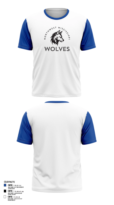 Northwest Mississippi Wolves Short Sleeve Performance Shirt - 3
