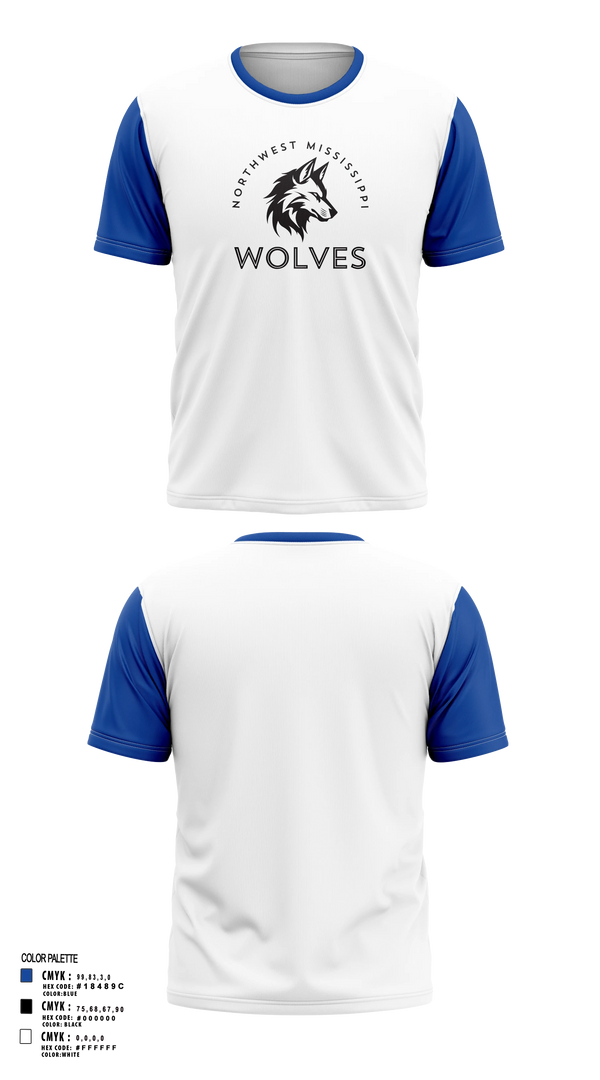 Short Sleeve Performance Shirt, Northwest Mississippi Wolves, Men's Basketball, Teamtime, Team time, sublimation, custom sports apparel, team uniforms, spirit wear, spiritwear, sports uniforms, custom shirts, team store, custom team store, fundraiser sports, apparel fundraiser