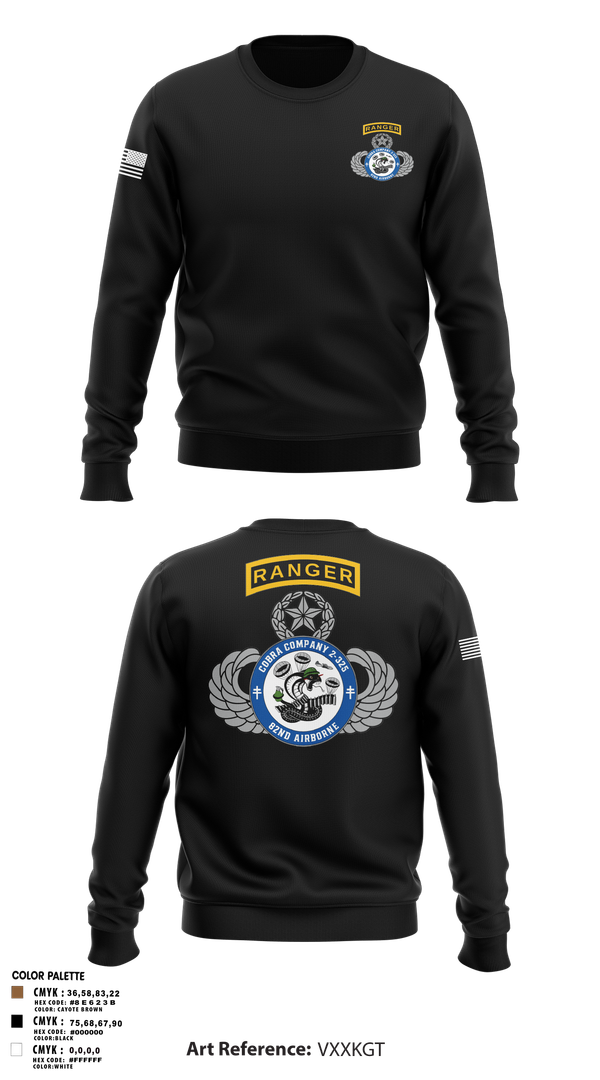 Crew Neck Sweatshirt, Cobra Company, , Teamtime, Team time, sublimation, custom sports apparel, team uniforms, spirit wear, spiritwear, sports uniforms, custom shirts, team store, custom team store, fundraiser sports, apparel fundraiser