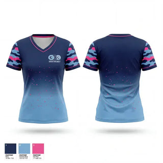 Womens Short Sleeve Vneck Shirt, GBG, Baseball, Teamtime, Team time, sublimation, custom sports apparel, team uniforms, spirit wear, spiritwear, sports uniforms, custom shirts, team store, custom team store, fundraiser sports, apparel fundraiser