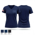 JEFFERSON FIRE DEPARTMENT 37025593 Women's Short Sleeve V-neck Shirt - 1