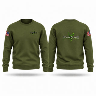 Crew Neck Sweatshirt, HHB 160th DET 1 Demon Slayer, National Guard, Teamtime, Team time, sublimation, custom sports apparel, team uniforms, spirit wear, spiritwear, sports uniforms, custom shirts, team store, custom team store, fundraiser sports, apparel fundraiser