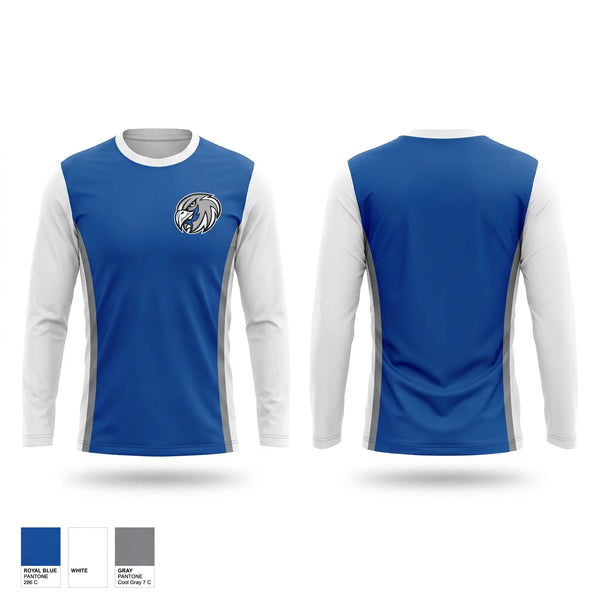 Long Sleeve Performance Shirt, York Falcons, Cheer, Teamtime, Team time, sublimation, custom sports apparel, team uniforms, spirit wear, spiritwear, sports uniforms, custom shirts, team store, custom team store, fundraiser sports, apparel fundraiser