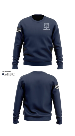 Crew Neck Sweatshirt, 5th PCT Crime Section, , Teamtime, Team time, sublimation, custom sports apparel, team uniforms, spirit wear, spiritwear, sports uniforms, custom shirts, team store, custom team store, fundraiser sports, apparel fundraiser