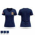 La Plata Police Department Women's Short Sleeve V-neck Shirt - 1