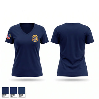 Womens Short Sleeve Vneck Shirt, La Plata Police Department, Police, Teamtime, Team time, sublimation, custom sports apparel, team uniforms, spirit wear, spiritwear, sports uniforms, custom shirts, team store, custom team store, fundraiser sports, apparel fundraiser