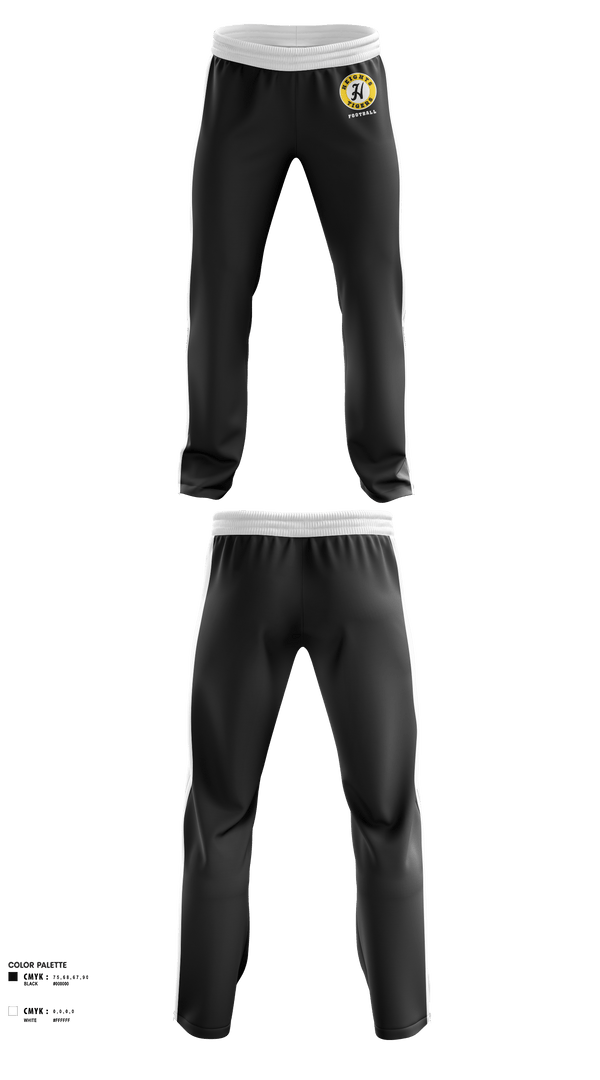Sweatpants, Cleveland heights, Football, Teamtime, Team time, sublimation, custom sports apparel, team uniforms, spirit wear, spiritwear, sports uniforms, custom shirts, team store, custom team store, fundraiser sports, apparel fundraiser