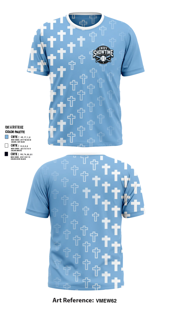 Short Sleeve Performance Shirt, Indy Showtime, Baseball, Teamtime, Team time, sublimation, custom sports apparel, team uniforms, spirit wear, spiritwear, sports uniforms, custom shirts, team store, custom team store, fundraiser sports, apparel fundraiser
