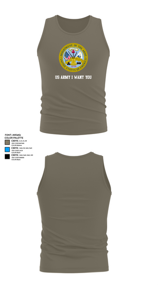 Tank Top, US Army I Want You, Army, Teamtime, Team time, sublimation, custom sports apparel, team uniforms, spirit wear, spiritwear, sports uniforms, custom shirts, team store, custom team store, fundraiser sports, apparel fundraiser