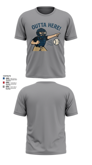 Short Sleeve Performance Shirt, Dugouts and Dingers, Baseball, Teamtime, Team time, sublimation, custom sports apparel, team uniforms, spirit wear, spiritwear, sports uniforms, custom shirts, team store, custom team store, fundraiser sports, apparel fundraiser