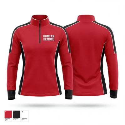Duncan Demons 76908817 Quarter Zip Jacket - 1