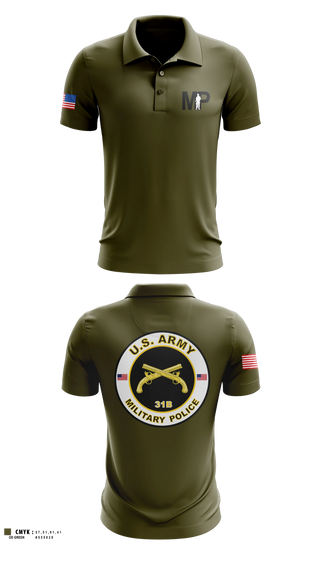 Short Sleeve Performance Polo, 373rd Military Police Det, Army, Teamtime, Team time, sublimation, custom sports apparel, team uniforms, spirit wear, spiritwear, sports uniforms, custom shirts, team store, custom team store, fundraiser sports, apparel fundraiser