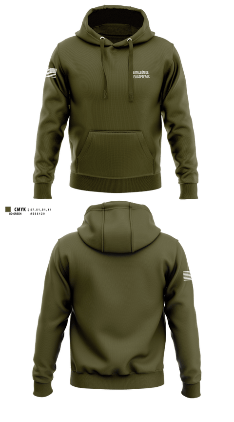 Hoodie, Batallón de Helicópteros, Army, Teamtime, Team time, sublimation, custom sports apparel, team uniforms, spirit wear, spiritwear, sports uniforms, custom shirts, team store, custom team store, fundraiser sports, apparel fundraiser