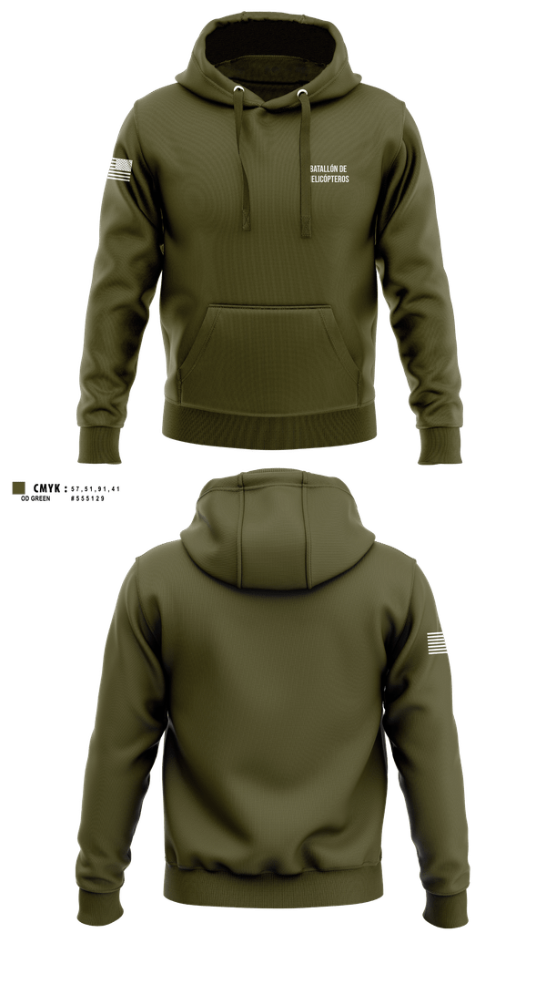 Hoodie, Batallón de Helicópteros, Army, Teamtime, Team time, sublimation, custom sports apparel, team uniforms, spirit wear, spiritwear, sports uniforms, custom shirts, team store, custom team store, fundraiser sports, apparel fundraiser