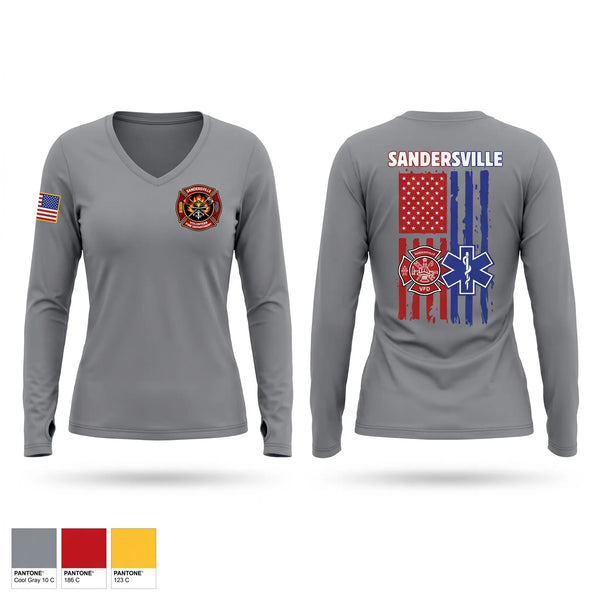 Old School Cotton Feel Shirt, Sandersville fire and rescue, Fire Department, Teamtime, Team time, sublimation, custom sports apparel, team uniforms, spirit wear, spiritwear, sports uniforms, custom shirts, team store, custom team store, fundraiser sports, apparel fundraiser