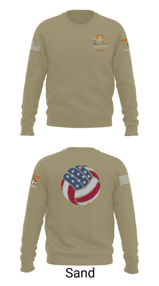 Crew Neck Sweatshirt, VB, Women's Volleyball, Teamtime, Team time, sublimation, custom sports apparel, team uniforms, spirit wear, spiritwear, sports uniforms, custom shirts, team store, custom team store, fundraiser sports, apparel fundraiser