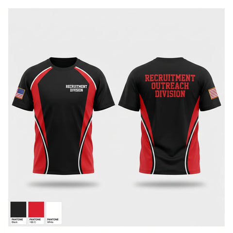 Old School Cotton Feel Shirt, Recruitment Division, Police, Teamtime, Team time, sublimation, custom sports apparel, team uniforms, spirit wear, spiritwear, sports uniforms, custom shirts, team store, custom team store, fundraiser sports, apparel fundraiser