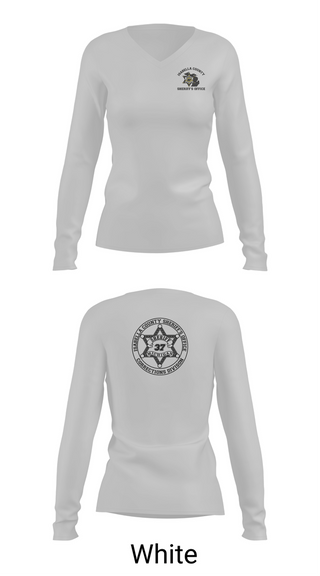 Womens Long Sleeve Vneck Shirt, Isabella County Sheriff's Office, Police, Teamtime, Team time, sublimation, custom sports apparel, team uniforms, spirit wear, spiritwear, sports uniforms, custom shirts, team store, custom team store, fundraiser sports, apparel fundraiser
