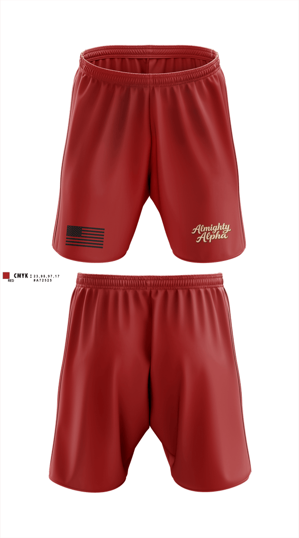 Athletic Shorts With Pockets, Alpha company, Marines, Teamtime, Team time, sublimation, custom sports apparel, team uniforms, spirit wear, spiritwear, sports uniforms, custom shirts, team store, custom team store, fundraiser sports, apparel fundraiser