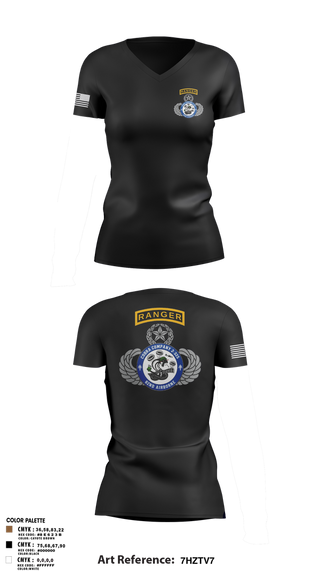 Womens Short Sleeve Vneck Shirt, Cobra Company, , Teamtime, Team time, sublimation, custom sports apparel, team uniforms, spirit wear, spiritwear, sports uniforms, custom shirts, team store, custom team store, fundraiser sports, apparel fundraiser