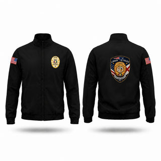 Windbreaker, Linden police department, Police, Teamtime, Team time, sublimation, custom sports apparel, team uniforms, spirit wear, spiritwear, sports uniforms, custom shirts, team store, custom team store, fundraiser sports, apparel fundraiser