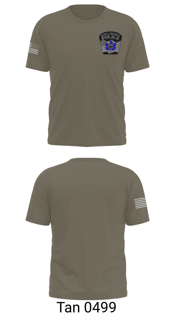 Short Sleeve Performance Shirt, Maple Heights Police Department, Police, Teamtime, Team time, sublimation, custom sports apparel, team uniforms, spirit wear, spiritwear, sports uniforms, custom shirts, team store, custom team store, fundraiser sports, apparel fundraiser
