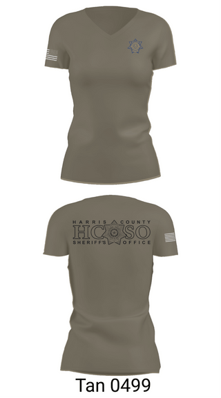 Womens Short Sleeve Vneck Shirt, Harris county sheriff’s office, Police, Teamtime, Team time, sublimation, custom sports apparel, team uniforms, spirit wear, spiritwear, sports uniforms, custom shirts, team store, custom team store, fundraiser sports, apparel fundraiser
