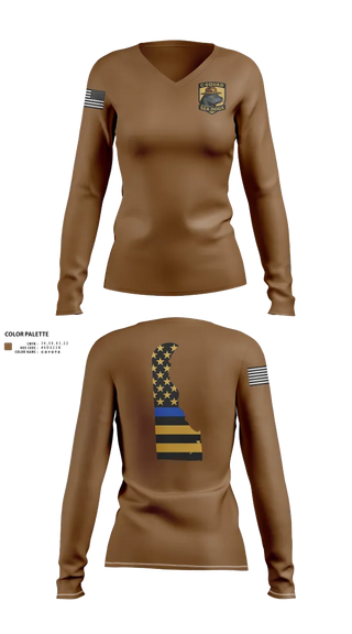 Womens Long Sleeve Vneck Shirt, C-Squad, Police, Teamtime, Team time, sublimation, custom sports apparel, team uniforms, spirit wear, spiritwear, sports uniforms, custom shirts, team store, custom team store, fundraiser sports, apparel fundraiser