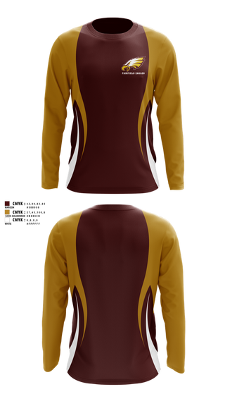 Long Sleeve Performance Shirt, Fairfield Eagles, Spirit Store, Teamtime, Team time, sublimation, custom sports apparel, team uniforms, spirit wear, spiritwear, sports uniforms, custom shirts, team store, custom team store, fundraiser sports, apparel fundraiser