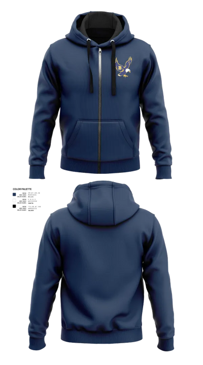 Barrington High School Gymnastics 6144044 Zip Hoodie - 21