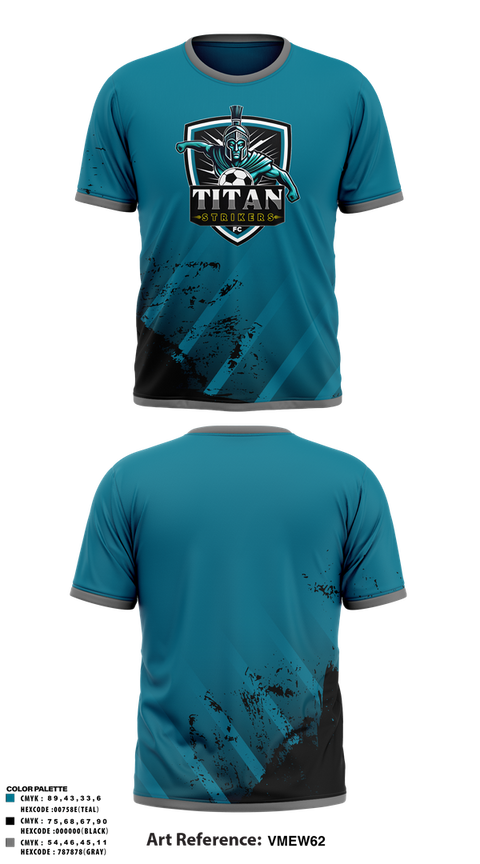Short Sleeve Performance Shirt, Titan Strikers FC, Men's Soccer, Teamtime, Team time, sublimation, custom sports apparel, team uniforms, spirit wear, spiritwear, sports uniforms, custom shirts, team store, custom team store, fundraiser sports, apparel fundraiser