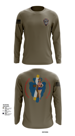 Long Sleeve Performance Shirt, B Co. 1/114th S&S, , Teamtime, Team time, sublimation, custom sports apparel, team uniforms, spirit wear, spiritwear, sports uniforms, custom shirts, team store, custom team store, fundraiser sports, apparel fundraiser