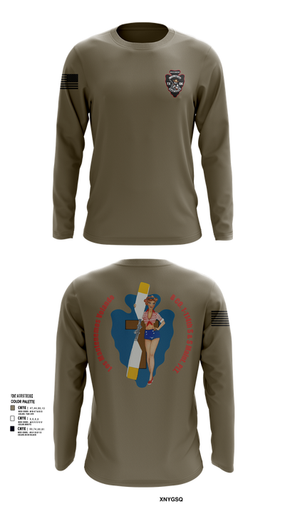 B Co. 1/114th S&S 17480946 Long Sleeve Performance Shirt 104