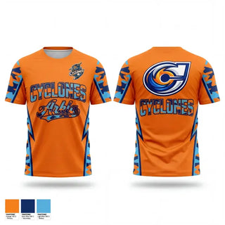 Soft Poly Tee Cotton Like Feel, Arkla Cyclones, Baseball, Teamtime, Team time, sublimation, custom sports apparel, team uniforms, spirit wear, spiritwear, sports uniforms, custom shirts, team store, custom team store, fundraiser sports, apparel fundraiser
