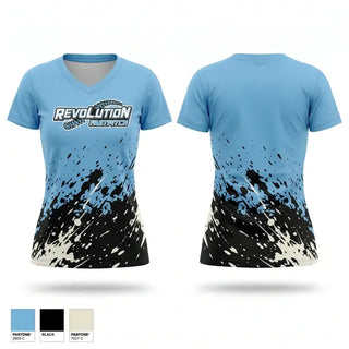 Womens Short Sleeve Vneck Shirt, Northampton Revolution, Softball, Teamtime, Team time, sublimation, custom sports apparel, team uniforms, spirit wear, spiritwear, sports uniforms, custom shirts, team store, custom team store, fundraiser sports, apparel fundraiser