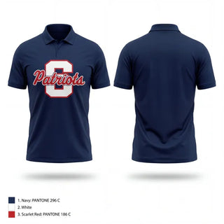 Short Sleeve Performance Polo, Parkersburg South Patriots, Baseball, Teamtime, Team time, sublimation, custom sports apparel, team uniforms, spirit wear, spiritwear, sports uniforms, custom shirts, team store, custom team store, fundraiser sports, apparel fundraiser