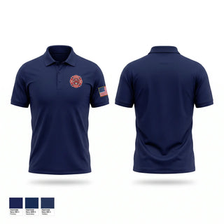 Short Sleeve Performance Polo, Uvalde Volunteer Fire Department, Fire Department, Teamtime, Team time, sublimation, custom sports apparel, team uniforms, spirit wear, spiritwear, sports uniforms, custom shirts, team store, custom team store, fundraiser sports, apparel fundraiser