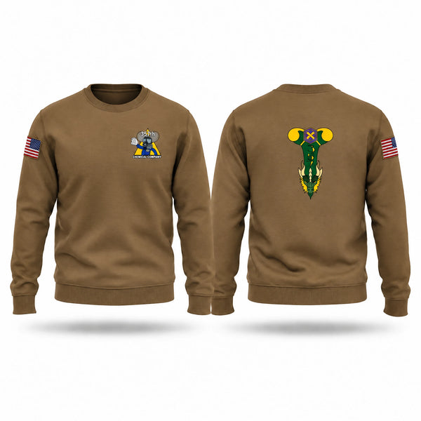 Crew Neck Sweatshirt, 357th Spicy Company, Army, Teamtime, Team time, sublimation, custom sports apparel, team uniforms, spirit wear, spiritwear, sports uniforms, custom shirts, team store, custom team store, fundraiser sports, apparel fundraiser