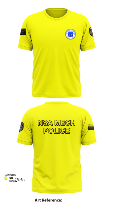 NSA Mechanicsburg 84971329 Short Sleeve Performance Shirt - 103